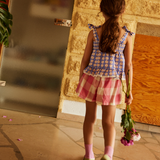 Marlow Short - Check Rose