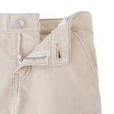 Girl Mavie Waleless Corduroy Cargo Pants - Beige