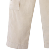 Girl Mavie Waleless Corduroy Cargo Pants - Beige