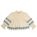 Mia Top - Meadow Calico Cashew