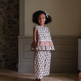 Molly Trousers Jaipur Floral in Tea Rose
