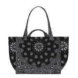 Moyen Cabas Matelassé - LOVE - All Black