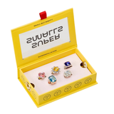 Multi-colored Gem Ring Set