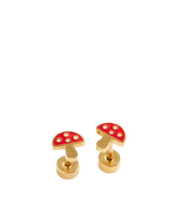 Mushroom Stud Earring