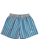 New Hairline Denim Bermuda Shorts - Navy Blue