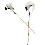 Olive Branch Serving Spoon Set - Brass + Stainless