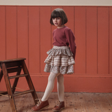 Organic Pointelle T-shirt Redcurrent