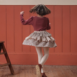 Organic Pointelle T-shirt Redcurrent