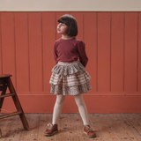 Organic Pointelle T-shirt Redcurrent