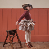 Organic Pointelle T-shirt Redcurrent