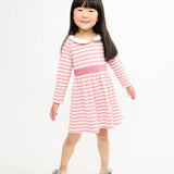 Marie Clare Dress - Rose Rugby Stripe