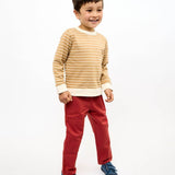 Remy Sweatshirt - Camel French Stripe