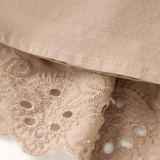 Ottilie Embroidered Mini Skirt - Taupe