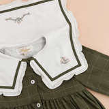 Paola, Dress, in Kaki Checks