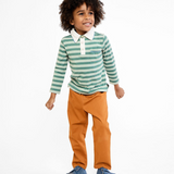 Parker Polo - Pine Twin Stripe