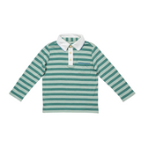 Parker Polo - Pine Twin Stripe
