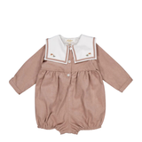 Paulin, Baby Romper, in Café Au Lait Corduroy
