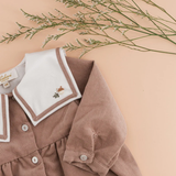 Paulin, Baby Romper, in Café Au Lait Corduroy