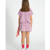 Peter Pan Collar Shirt - Lilac W/ Cherries Allover