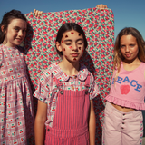 Peter Pan Collar Shirt - Lilac W/ Cherries Allover