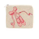 Pink Ballet Slippers & Bow Coin Pouch