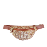 Pink Sequin Waist Bag