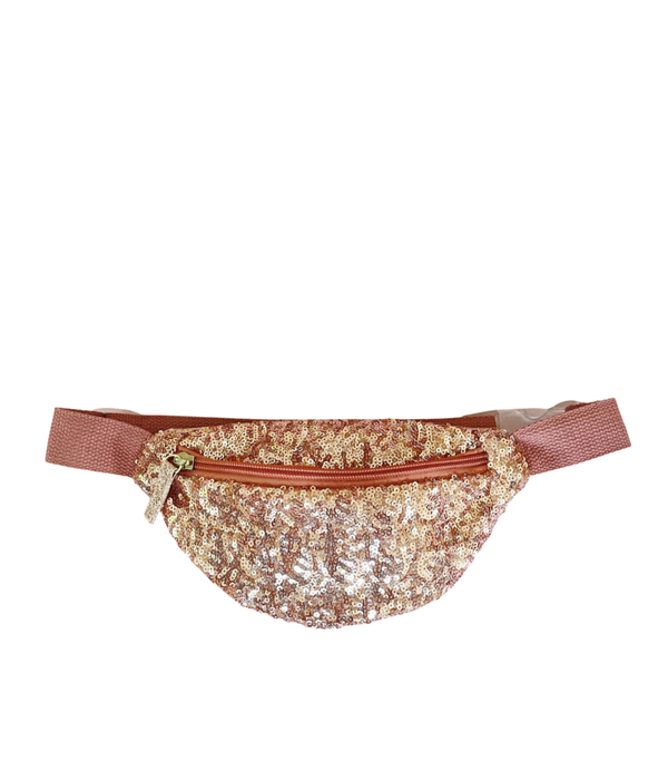 Pink Sequin Waist Bag
