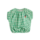 Pixel Sugar Beet Vichy Woven Blouse - Green