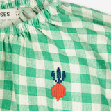 Pixel Sugar Beet Vichy Woven Blouse - Green