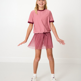 Pleated Skort - Dusty Pink