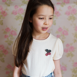 Pointelle T-shirt - Crochet Cherry