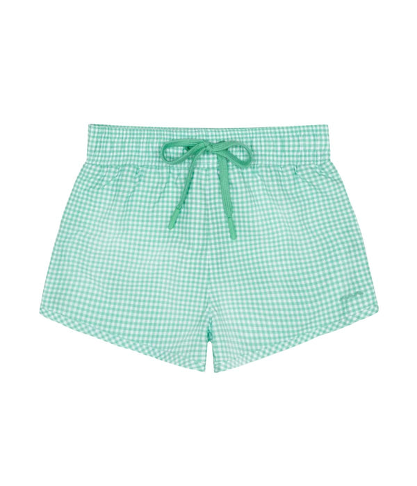 Boys Green Gingham Boardie