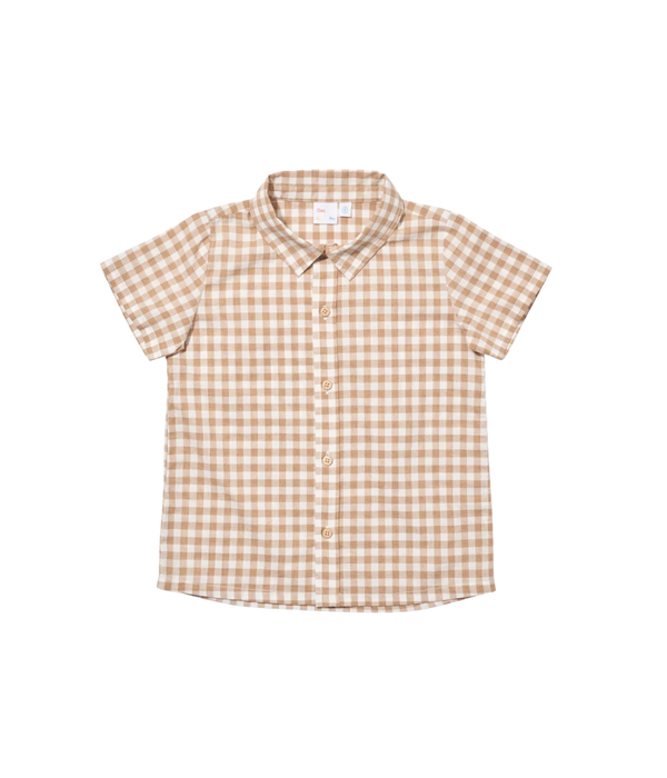 Jack Lee Shirt - Camel Check