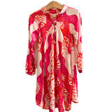 Fiore Dress - Coral Wave Fuchsia