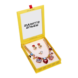 Red Heart Gem Necklace Set