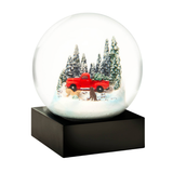 Red Truck with Dogs Snow Globe
