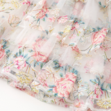 Reign Frill Embroidered Mini Dress - Floral