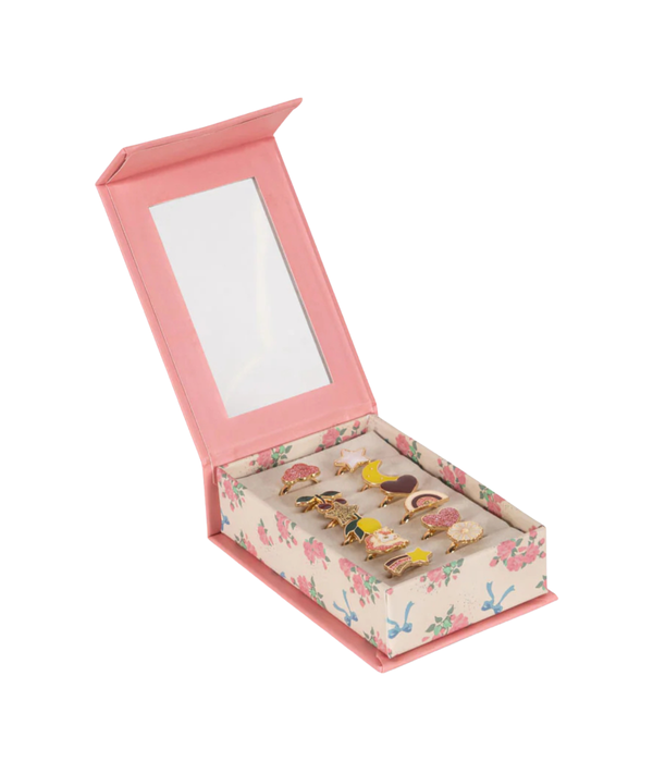 Ring Set 12 Pcs Display 12 Packs - Multicolor