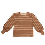 Roberta Jersey LS Top - Kanna Stripe