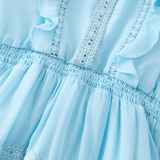 Rosie Mini Dress - Powder Blue