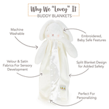 SIMPLE Bun Bun Bunny Buddy Blanket