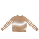 Sand White Stripe Sweater