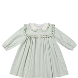 Sara Dress - Sage Chevron Stripe