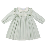 Sara Dress - Sage Chevron Stripe