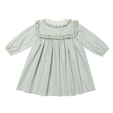 Sara Dress - Sage Chevron Stripe