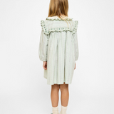 Sara Dress - Sage Chevron Stripe