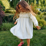 Sara Dress - Sage Chevron Stripe