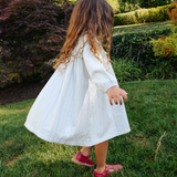 Sara Dress - Sage Chevron Stripe