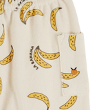 Sarouel Eponge Imprime - Banane Creme