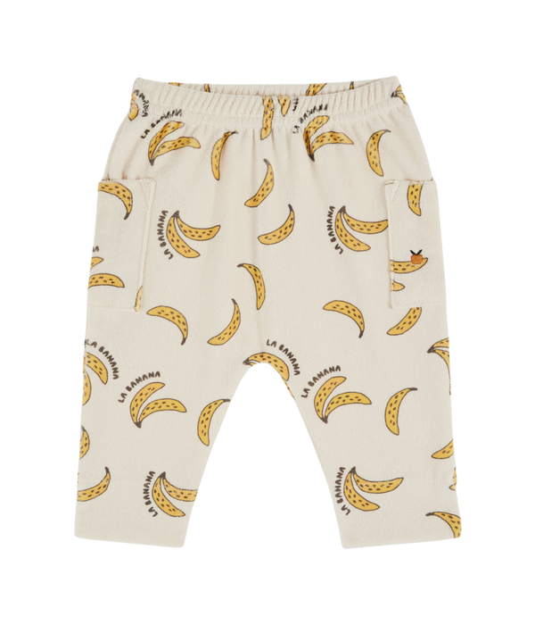 Sarouel Eponge Imprime - Banane Creme